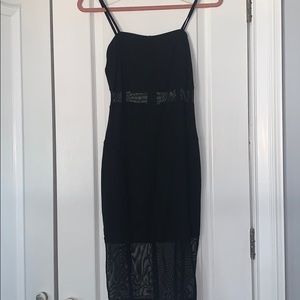 Black dress midi